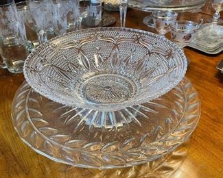 Vintage Glass Bowls & Platters