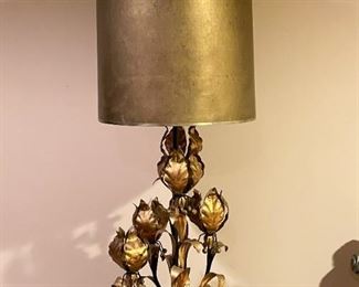 Awesome Tall Figural Floral Table Lamp (multi-bulb)