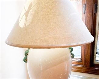 Crackle Pottery Table Lamp