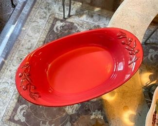 Red Serving Dish