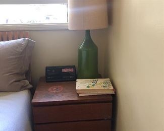 Mid Century Lamp and bedside tables