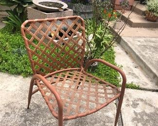 Brown Jordan - I think - this set is hard for me to figure out because of the leg taper - Hermes Orange! 