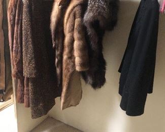Vintage furs and clothes