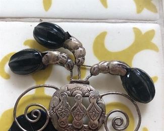 Gorgeous sterling Pin - large