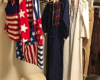 Great Vintage Clothes - Greek kaftans - terry cloth 1970’s bicentennial