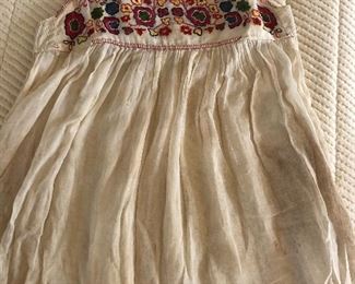 Beautiful Child embroidered dress - vintage - greek
