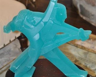 Phenomenal Dan Dailey Signed and Numbered 57/200 Daum Cast Glass Sculpture, "Les Danseurs" with Certificate of Authenticity. 14.5"h