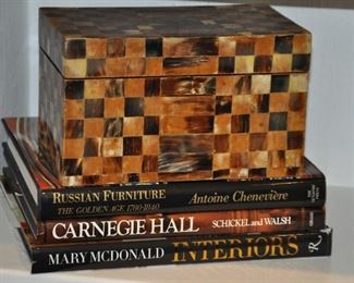 One of Several Hand-Made Boxes, with Part of the Great Collection of Coffee Table Books