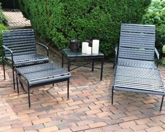 Patio also has Lounge,Chair with Stool and a Glass Top Side Table