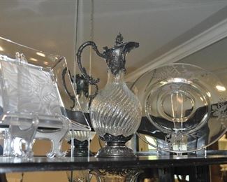 Additional Vintage Glass and Antique Serving Pieces
