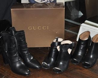 Gucci Black Leather Boots