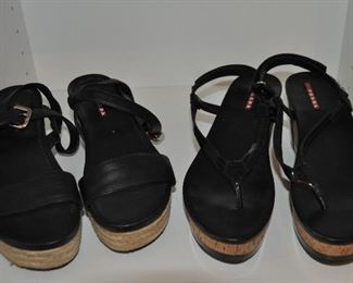 Pair of Prada  Wedge Sandals