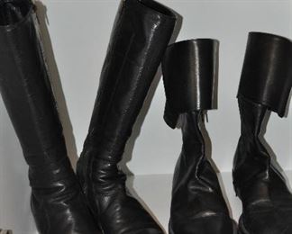 More Black Leather Boots