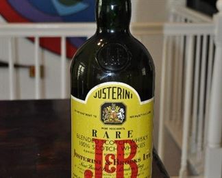Large Decorative J&B Bottle, 19"