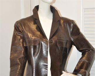One of the Chanel Leather Jackets
