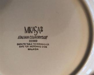 ITALIAN COUNTRYSIDE BY MIKASA   SETS OF PLATES AND CUPS AND SAUCERS