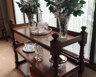 TIERED STAND WATERFORD DECANTER