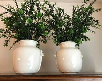  PAIR OF LENOX POTS GREEN MARKING