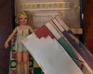 PAPER DOLL  AND CLOTHES