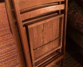 WOODEN FOLDING CHAIRS