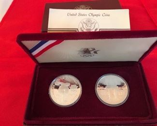 US Mint Olympic Silver Coins (2)