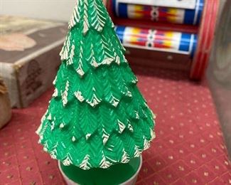 Vintage Plastic Christmas Tree Candy Container