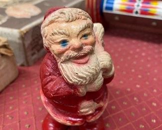 Vintage Chalkware Christmas Santa