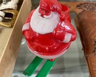 Santa on Sled Candy Container
