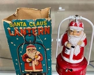 Santa Claus Christmas Lantern with Original Box