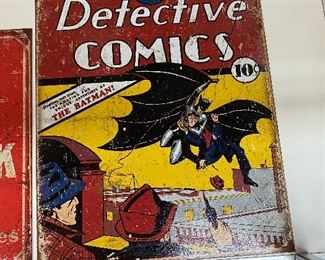 Metal Detective Comics Sign
