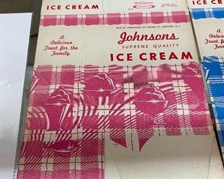 Johnson's Ice Cream Cartons