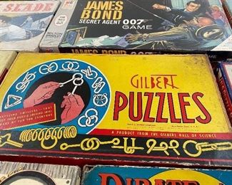 Old Gilbert Puzzles in Box