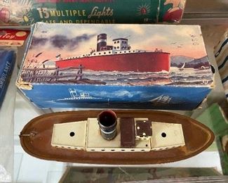 Old Fleischmann U.S. Zone Germany Steamer Ship in Box