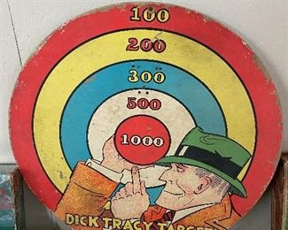 Old Dick Tracy Target Board