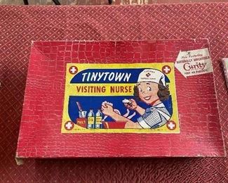 Vintage Tinytown Visiting Nurse Kit in Original Box