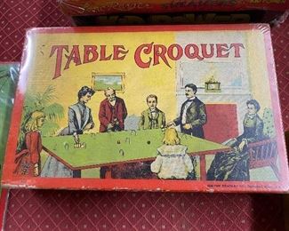 Early Table Croquet Game in Box