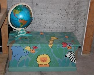 TOY CHEST, GLOBE