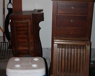 COOLER,FOLDING CHAIRS, LINGERIE CHEST