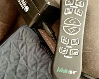 Dark Grey Vita Leather Lift Chair
