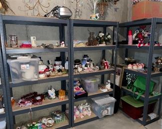 Several storage shelves (Loads of Christmas)