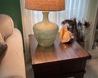 Pair Great Lamps,  Pair of End Tables 