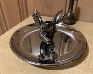Chrome pelican ashtray with snuffer 