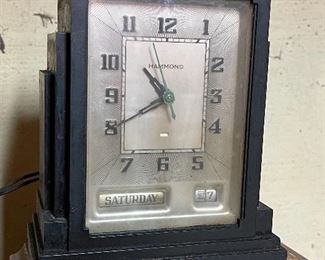 Art Deco Hammond electric clock 