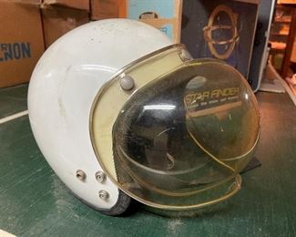 1960s bubble lens motorcycle helmet made in Italy 