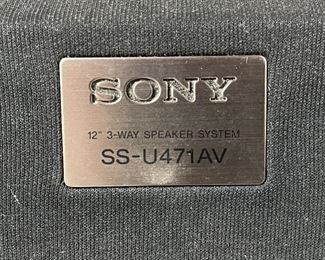 Sony 12” stereo speakers 