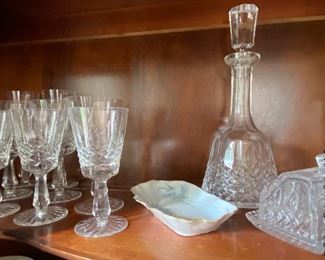 More crystal Waterford glasses and additional pieces