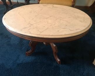 Antique Marble Top Coffee Table $ 128.00
