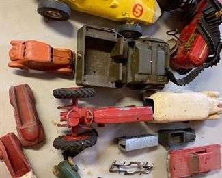 vintage cars, trucks, tractors