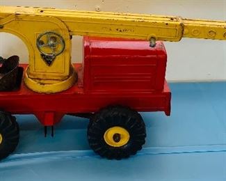 Vintage Mid Century Metal NY Lint 1950’s Crane Truck 