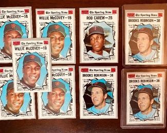 1970 Topps - Willie McCovey, Rod Carew, & Brooks Robinson (MLB Hall of Famers) 